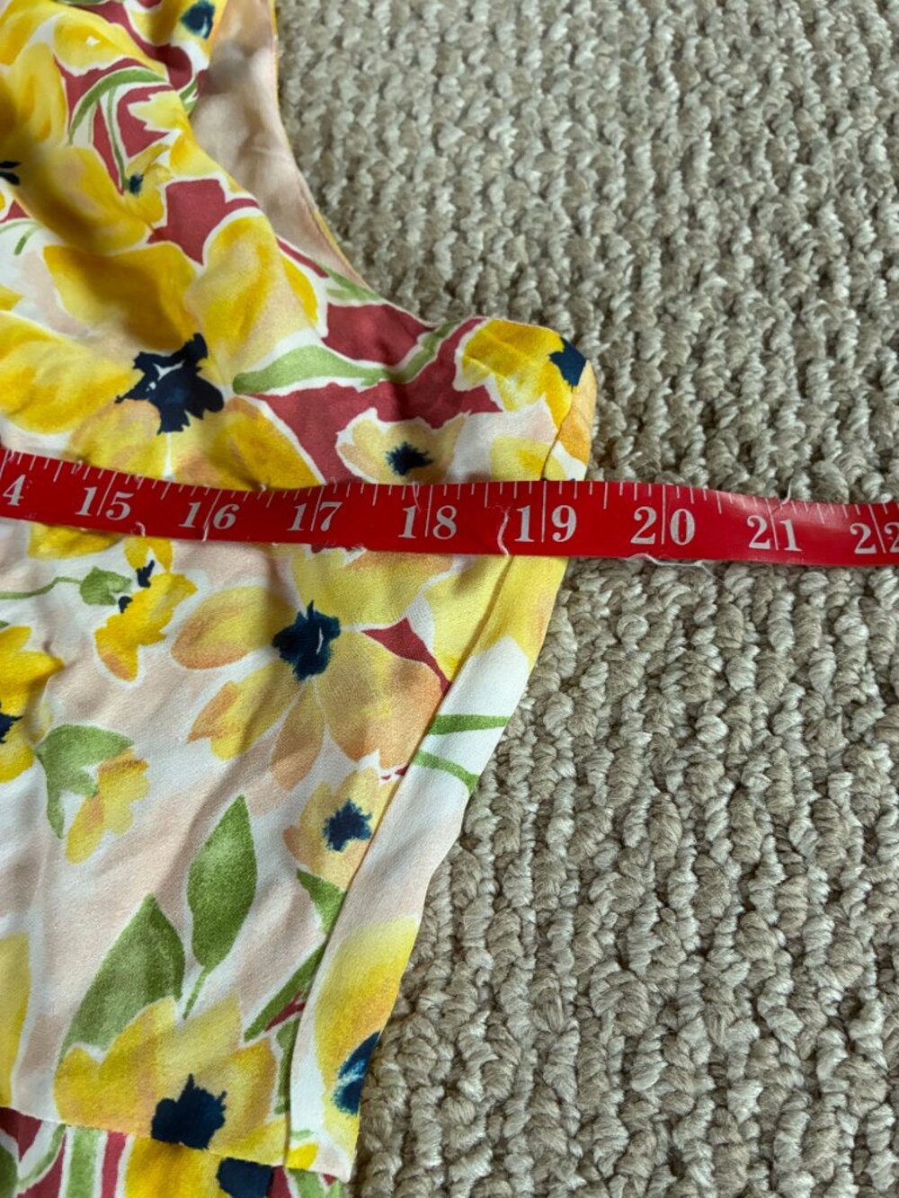 Tahari Naomi Floral Silk Asymmetrical Sleeveless Midi-Dress Size 14 $495 - Picture 4 of 8